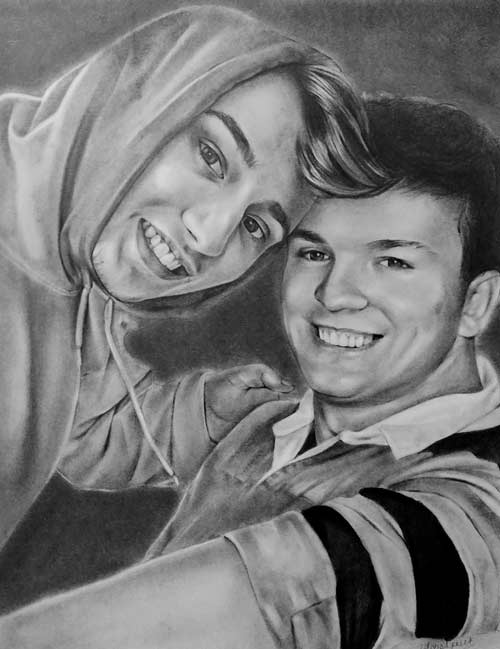 Portrait-Drawing-Commission-Father-Son-Harshpreet-Kaur